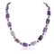 Certified Authentic Navajo Nickel Natural Amethyst Native American Necklace 17015