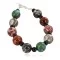 Navajo Nickel Natural Black Onyx Multicolor Stones Native American Bracelet 13035-7