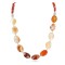 Certified Authentic Navajo Nickel Natural Carnelian Native American Necklace 25289-11