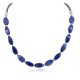 Certified Authentic Navajo Nickel Natural Lapis Lazuli Hematite Native American Necklace 25320-2