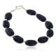 Certified Authentic Navajo Nickel Natural Purple Goldstone Native American Bracelet 12920-6 Certified Authentic Navajo Nickel Natural Purple Goldstone Native American Bracelet 12920-6