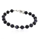 Navajo Purple Goldstone Bracelet 13039-15