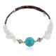 Certified Authentic Navajo Opalite Heishi Native American Adjustable Wrap Bracelet 13151-4