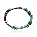 Navajo Turquoise and JADE Native American WRAP Bracelet 12749