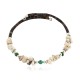 Certified Authentic Navajo White Howlite Heishi Native American Adjustable Wrap Bracelet 13131-2