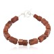 Certified Authentic Nickel Navajo Natural Goldstone Native American Bracelet  13043-1
