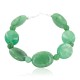 Certified Authentic Nickel Navajo Natural Jade Native American Bracelet 13064-3