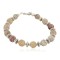 Certified Authentic Nickel Navajo Natural Jasper Native American Bracelet 13035-3