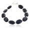 Certified Authentic Nickel Navajo Natural Purple Goldstone Native American Bracelet 13039-8