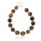 Certified Authentic Nickel Navajo Natural Tigers Eye Native American Bracelet 13038-8