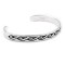 Clouds Water .925 Sterling Silver Water Wave Certified Authentic Handmade Hopi Native American Bracelet 13219-2