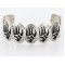 Collectable Handmade Certified Authentic Hopi .925 Sterling Silver Bear Paw Signed Native American Cuff Bracelet 390822263088