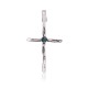Cross .925 Sterling Silver Certified Authentic Handmade Navajo Native American Natural Turquoise Pendant 24373 Cross .925 Sterling Silver Certified Authentic Handmade Navajo Native American Natural Turquoise Pendant 24373