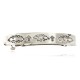 Cross Certified Authentic Handmade Nickel Navajo Native American Hair Barrette 10343-6