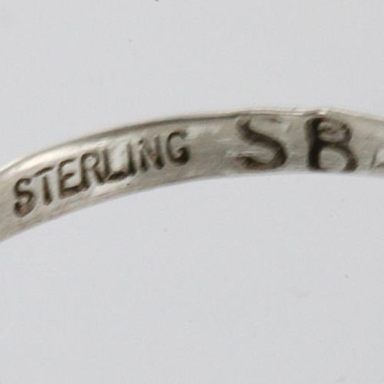 Delicate $130 .925 Sterling Silver Handmade Certified Authentic Navajo Turquoise Native American Ring  390756083285