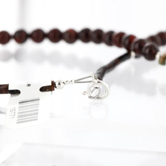 Certified Authentic Navajo .925 Sterling Silver Natural Turquoise and Jasper Native American Necklace 371002535876