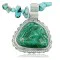 Delicate Handmade Navajo .925 Sterling Silver Natural Turquoise Native American Necklace 390717355751