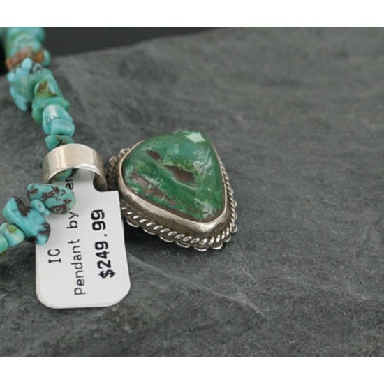 Delicate $440 Handmade Certified Authentic Navajo .925 Sterling Silver Natural Turquoise Native American Necklace 390717355751 Delicate $440 Handmade Certified Authentic Navajo .925 Sterling Silver Natural Turquoise Native American Necklace 390717355751