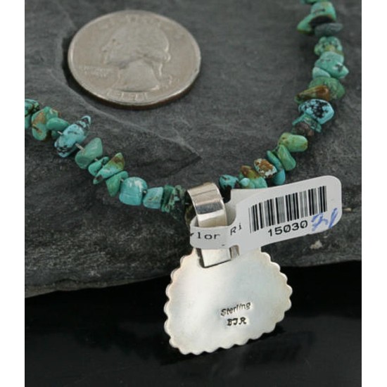 Delicate $440 Handmade Certified Authentic Navajo .925 Sterling Silver Natural Turquoise Native American Necklace 390717355751 Delicate $440 Handmade Certified Authentic Navajo .925 Sterling Silver Natural Turquoise Native American Necklace 390717355751