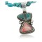Delicate $450 Handmade Certified Authentic Navajo .925 Sterling Silver Natural Spiny Oyster and Turquoise Native American Necklace 390718664139