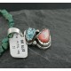 Delicate $470 Handmade Certified Authentic Navajo .925 Sterling Silver Natural Spiny Oyster and Turquoise Native American Necklace 370953865779