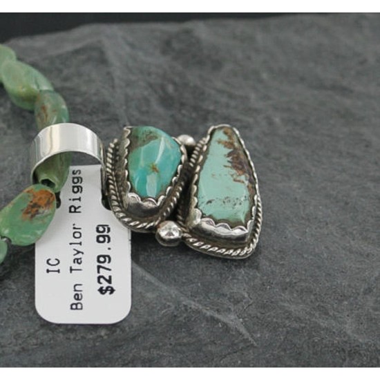 Handmade Certified Authentic Navajo .925 Sterling Silver Turquoise Native American Necklace 390682452881