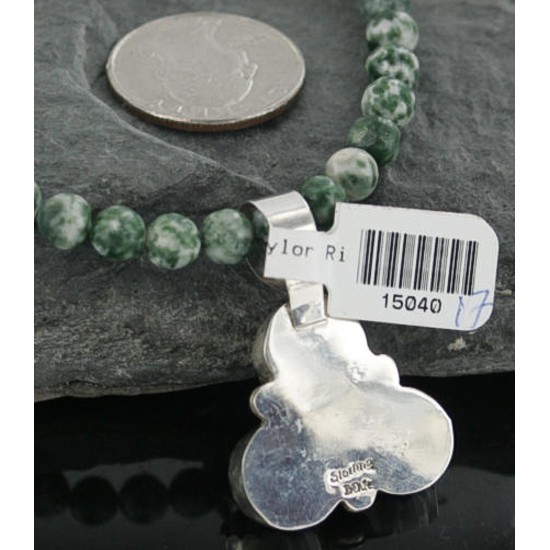 Delicate $500 Handmade Certified Authentic Navajo .925 Sterling Silver Turquoise Native American Necklace 390682948754