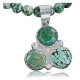 Delicate $500 Handmade Certified Authentic Navajo .925 Sterling Silver Turquoise Native American Necklace 390682948754
