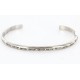 Handmade Certified Authentic Navajo Handstamped Handmade Nickel Native American Bracelet 390805405287