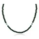 Delicate Navajo .925 Sterling Silver Natural Turquoise and Dark Green Agate Native American Necklace Chain 16043-2 Delicate Navajo .925 Sterling Silver Natural Turquoise and Dark Green Agate Native American Necklace Chain 16043-2