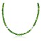 Delicate Certified Authentic Navajo .925 Sterling Silver Natural Turquoise and Green Agate Native American Necklace Chain 16043-1