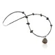 Delicate Navajo .925 Sterling Silver Turquoise DROP Native American Necklace 1600-4 Delicate Navajo .925 Sterling Silver Turquoise DROP Native American Necklace 1600-4