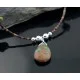 Delicate Navajo .925 Sterling Silver Turquoise DROP Native American Necklace 1600-4 Delicate Navajo .925 Sterling Silver Turquoise DROP Native American Necklace 1600-4