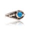 Denim Lapis .925 Sterling Silver Certified Authentic Navajo Native American Handmade Ring 13204-3