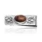 Diamond Natural Tigers Eye Nickel .925 Sterling Silver Navajo Native American Handmade Money Clip 10533-1 Diamond Natural Tigers Eye Nickel .925 Sterling Silver Navajo Native American Handmade Money Clip 10533-1