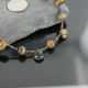 Drop $280 Certified Authentic Navajo .925 Sterling Silver Natural Turquoise Tigers Eye Native American Necklace 370962066037