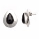 Drop .925 Starling Silver Certified Authentic Handmade Navajo Native American Black Onyx Earrings 18315-4 Drop .925 Starling Silver Certified Authentic Handmade Navajo Native American Black Onyx Earrings 18315-4