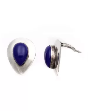 Drop .925 Starling Silver Handmade Navajo Native American Lapis lazuli Earrings 18315-5