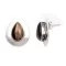 Drop .925 Starling Silver Handmade Navajo Native American Tigers Eye Earrings 18315-1