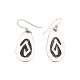 Drop Snake .925 Sterling Silver Certified Authentic Handmade Navajo Native American Earrings 18311-2
