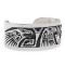 Eagle .925 Sterling Silver Certified Authentic Handmade Hopi Native American Cuff Bracelet 13229