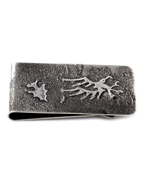 Eagle .925 Sterling Silver Ray Begay Certified Authentic Handmade Navajo Native American Money Clip  13194-7