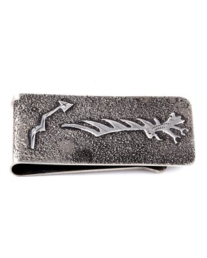 Eagle Dancer .925 Sterling Silver Ray Begay Certified Authentic Handmade Navajo Native American Money Clip  13194-30