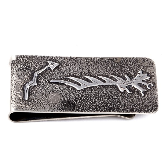 Eagle Dancer .925 Sterling Silver Ray Begay Certified Authentic Handmade Navajo Native American Money Clip 13194-30 Eagle Dancer .925 Sterling Silver Ray Begay Certified Authentic Handmade Navajo Native American Money Clip 13194-30