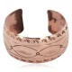 Feather Handmade Navajo Certified Authentic Pure Copper Native American Bracelet 12956-2