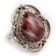 Flower .925 Sterling Silver Certified Authentic Handmade Navajo Native American Natural Purple Spiny Oyster Ring 17022-100 Flower .925 Sterling Silver Certified Authentic Handmade Navajo Native American Natural Purple Spiny Oyster Ring 17022-100