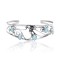 Flower Opal .925 Sterling Silver Certified Authentic Navajo Native American Handmade Cuff Bracelet 13109-3