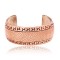 Hammered Copper Certified Authentic Navajo Native American Handmade Cuff Bracelet 12939