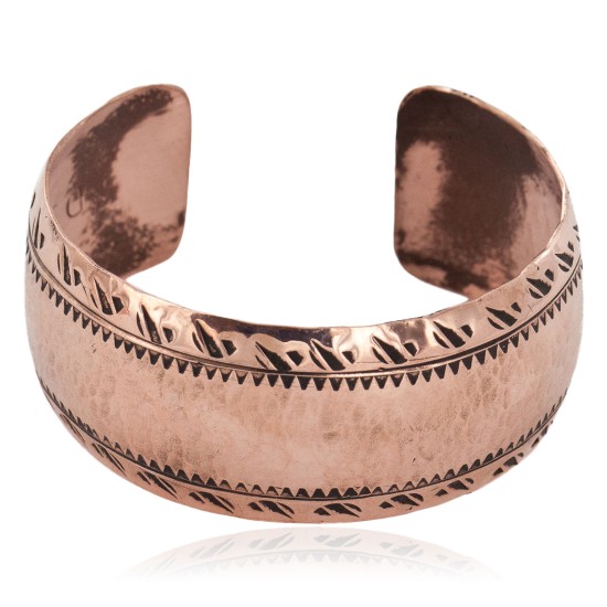 Hammered Handmade Navajo Certified Authentic Pure Copper Native American Bracelet 12955-7