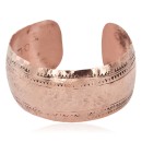 Hammered Handmade Navajo Certified Authentic Pure Copper Native American Bracelet 12956-3